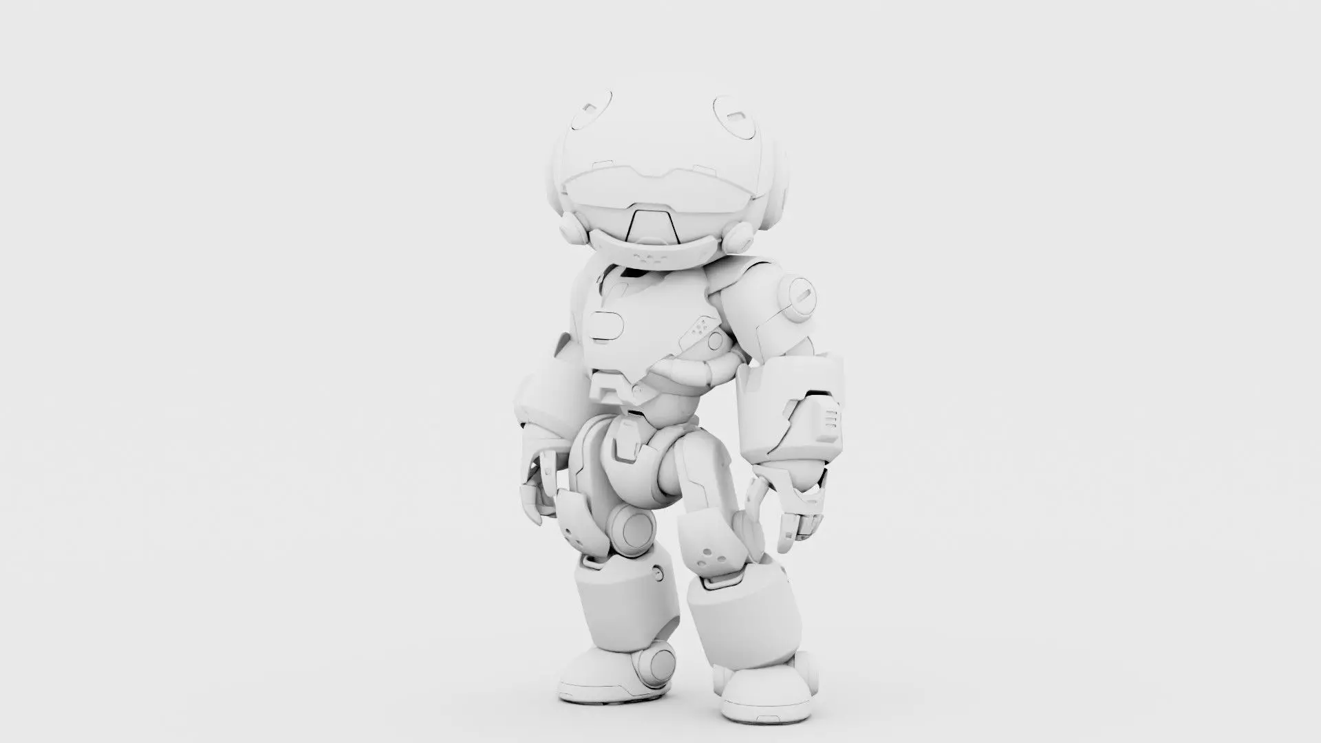 ROBO ZERO-A  Rigged for Unreal Engine - Unity - MIXAMO 3D model_32