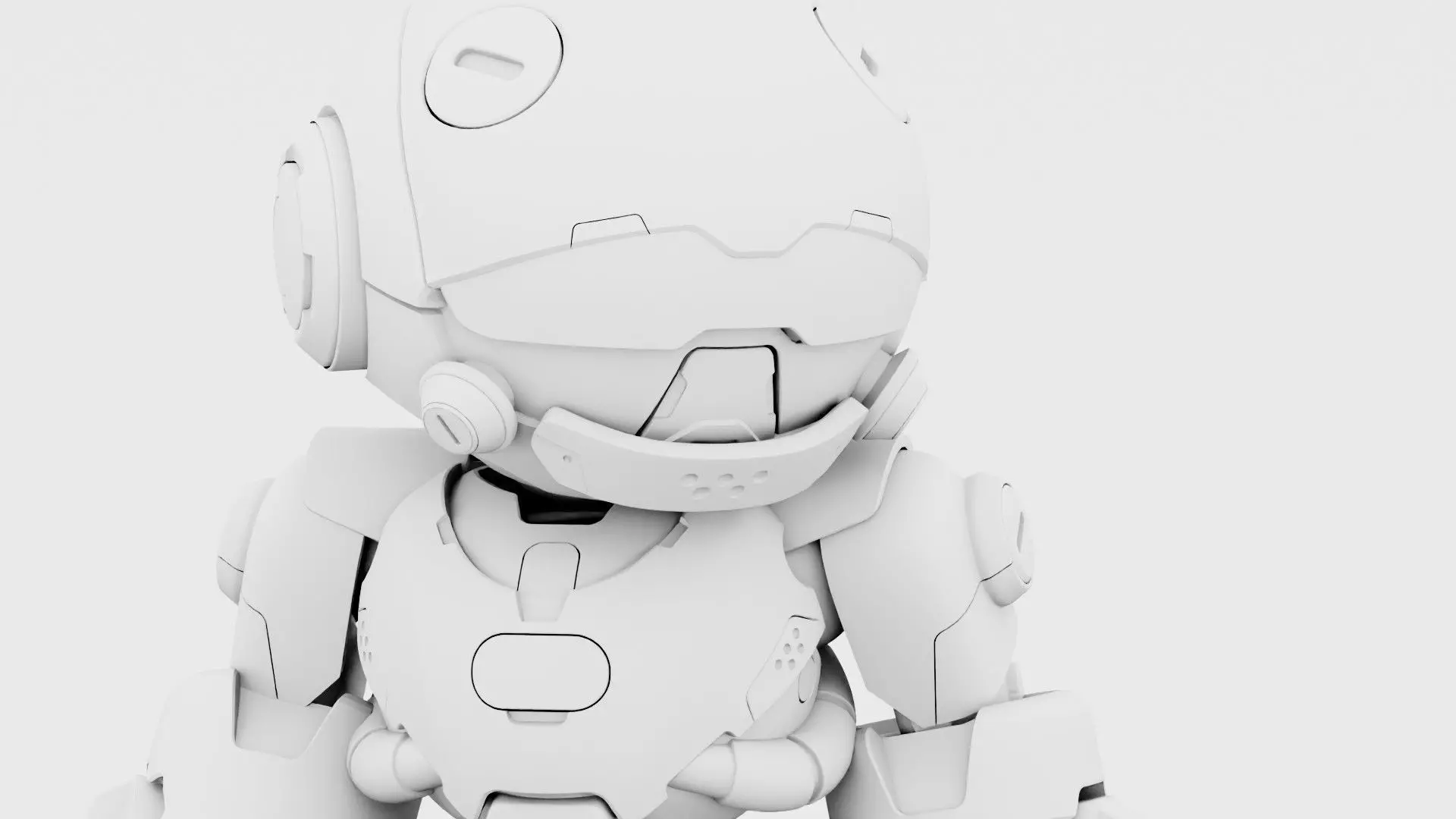 ROBO ZERO-A  Rigged for Unreal Engine - Unity - MIXAMO 3D model_34