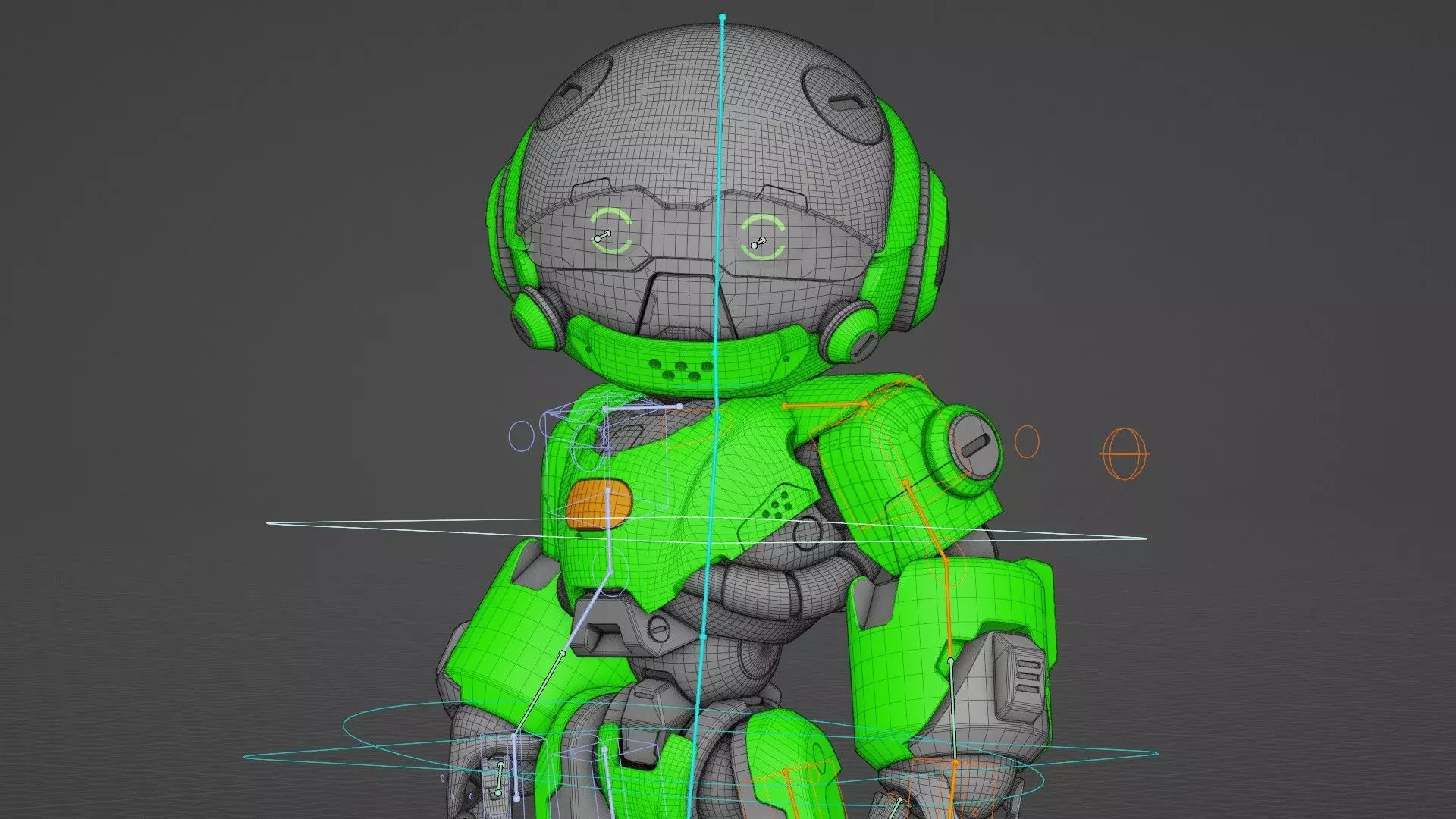ROBO ZERO-A  Rigged for Unreal Engine - Unity - MIXAMO 3D model_38