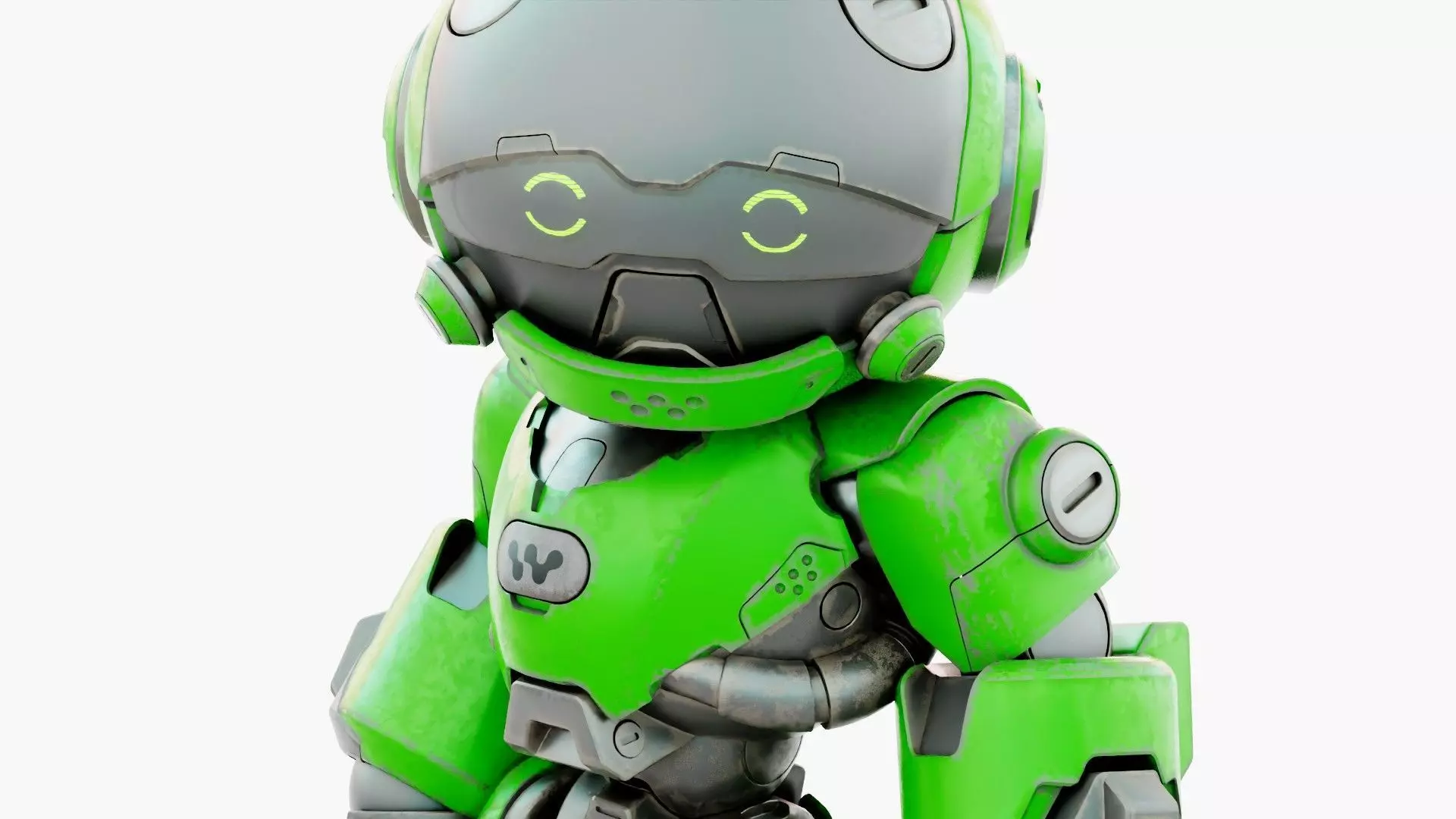 ROBO ZERO-A  Rigged for Unreal Engine - Unity - MIXAMO 3D model_28