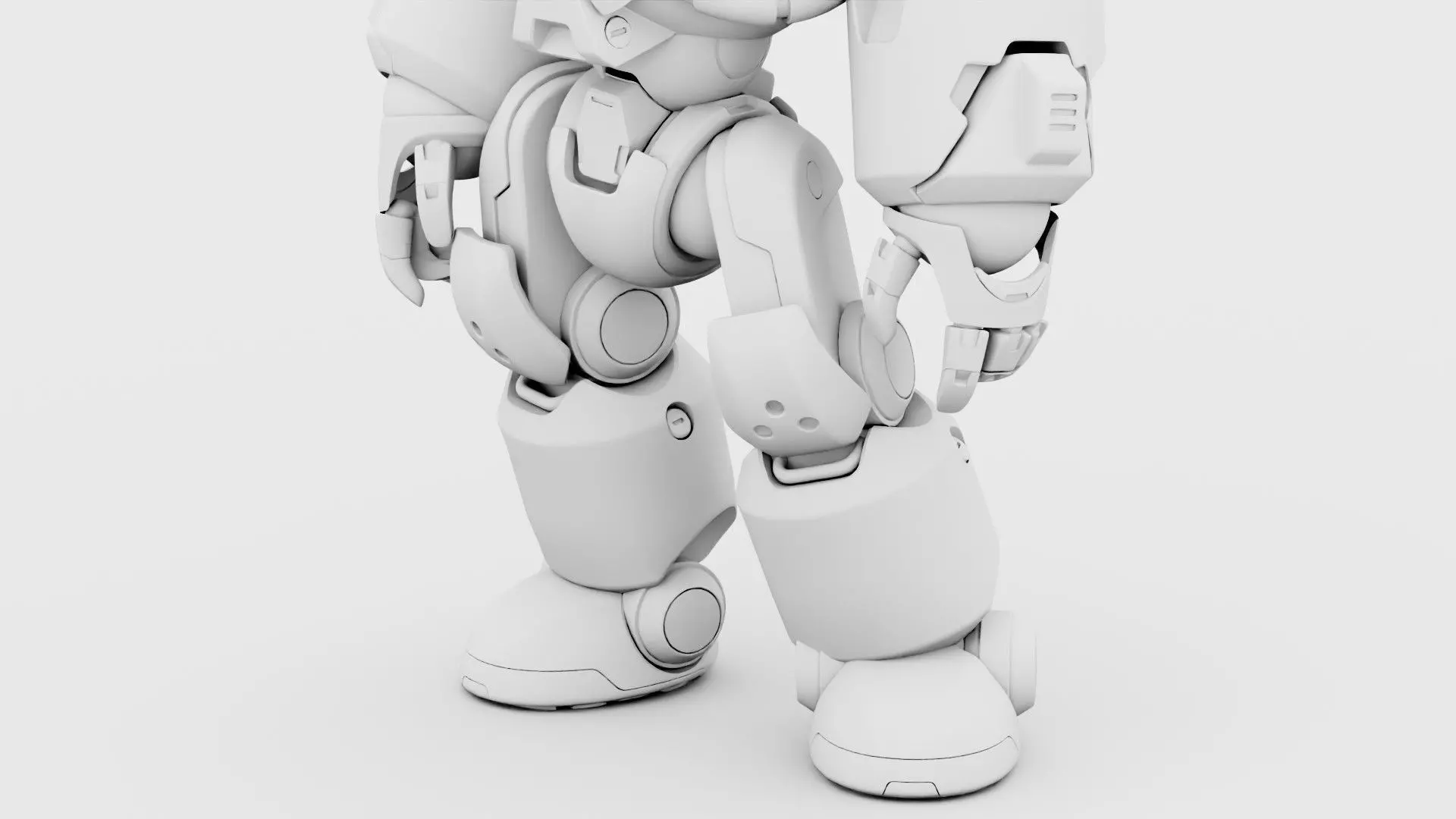 ROBO ZERO-A  Rigged for Unreal Engine - Unity - MIXAMO 3D model_35