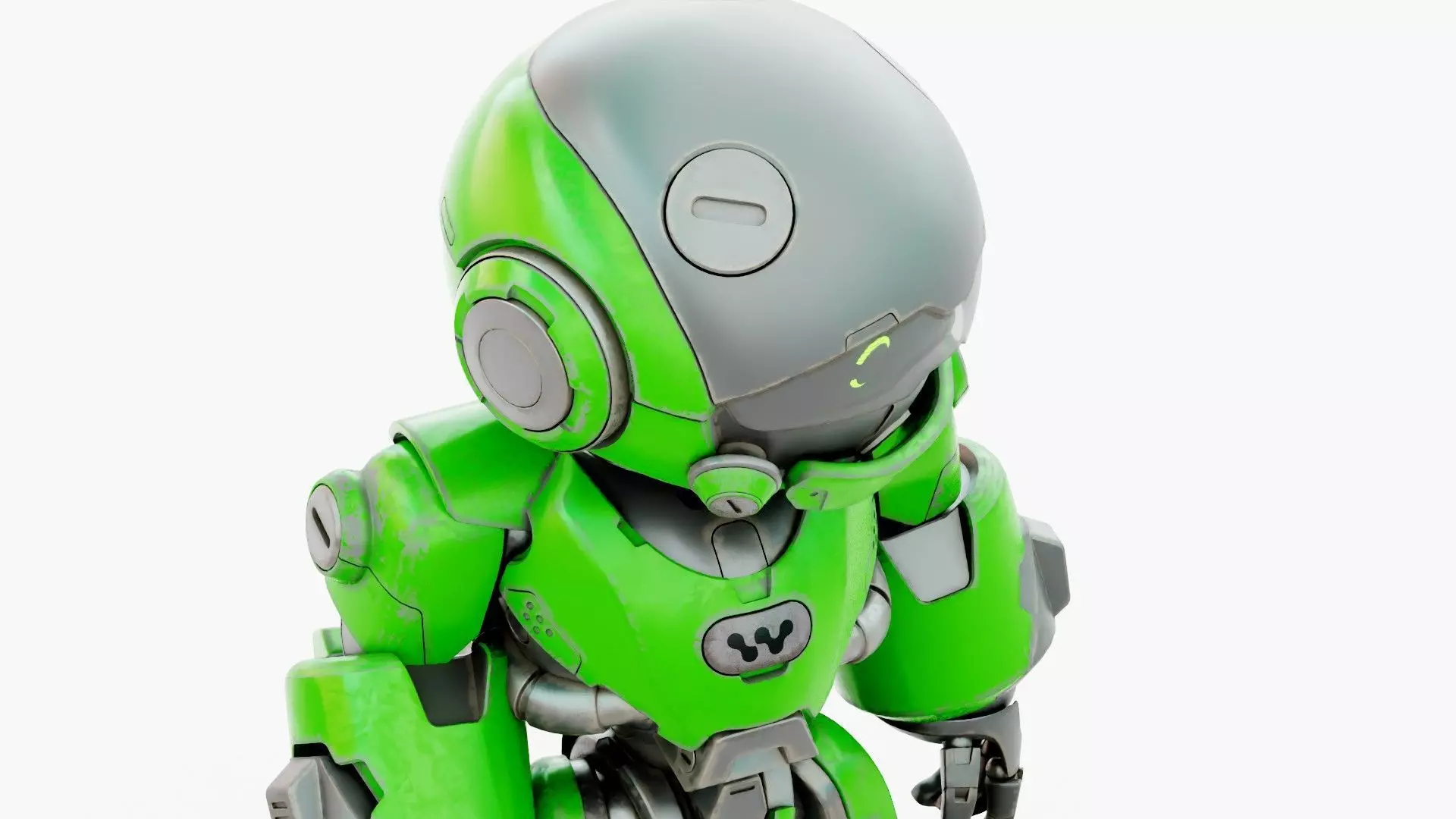 ROBO ZERO-A  Rigged for Unreal Engine - Unity - MIXAMO 3D model_23