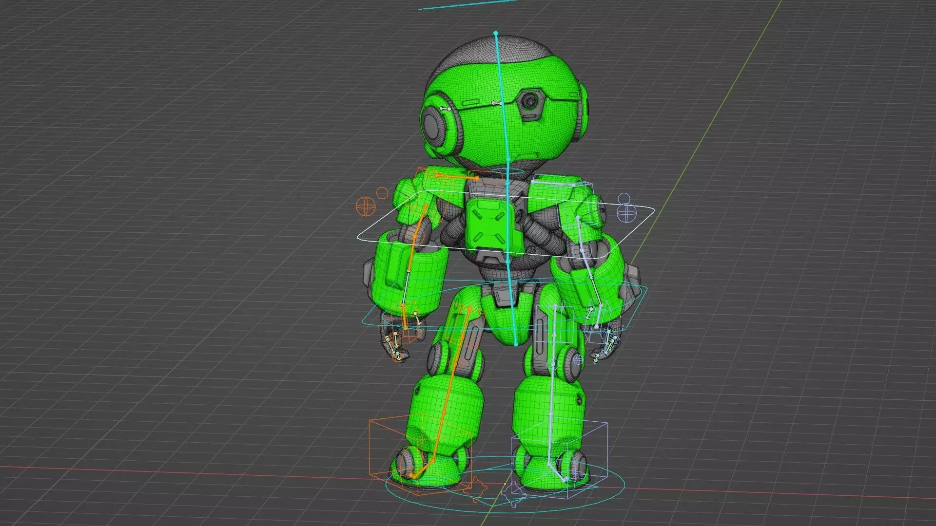 ROBO ZERO-A  Rigged for Unreal Engine - Unity - MIXAMO 3D model_37