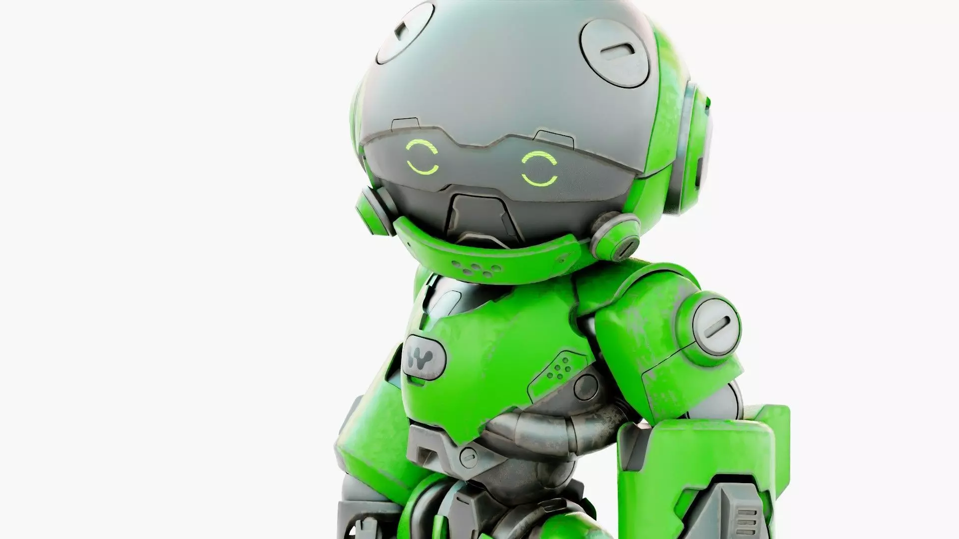 ROBO ZERO-A  Rigged for Unreal Engine - Unity - MIXAMO 3D model_22