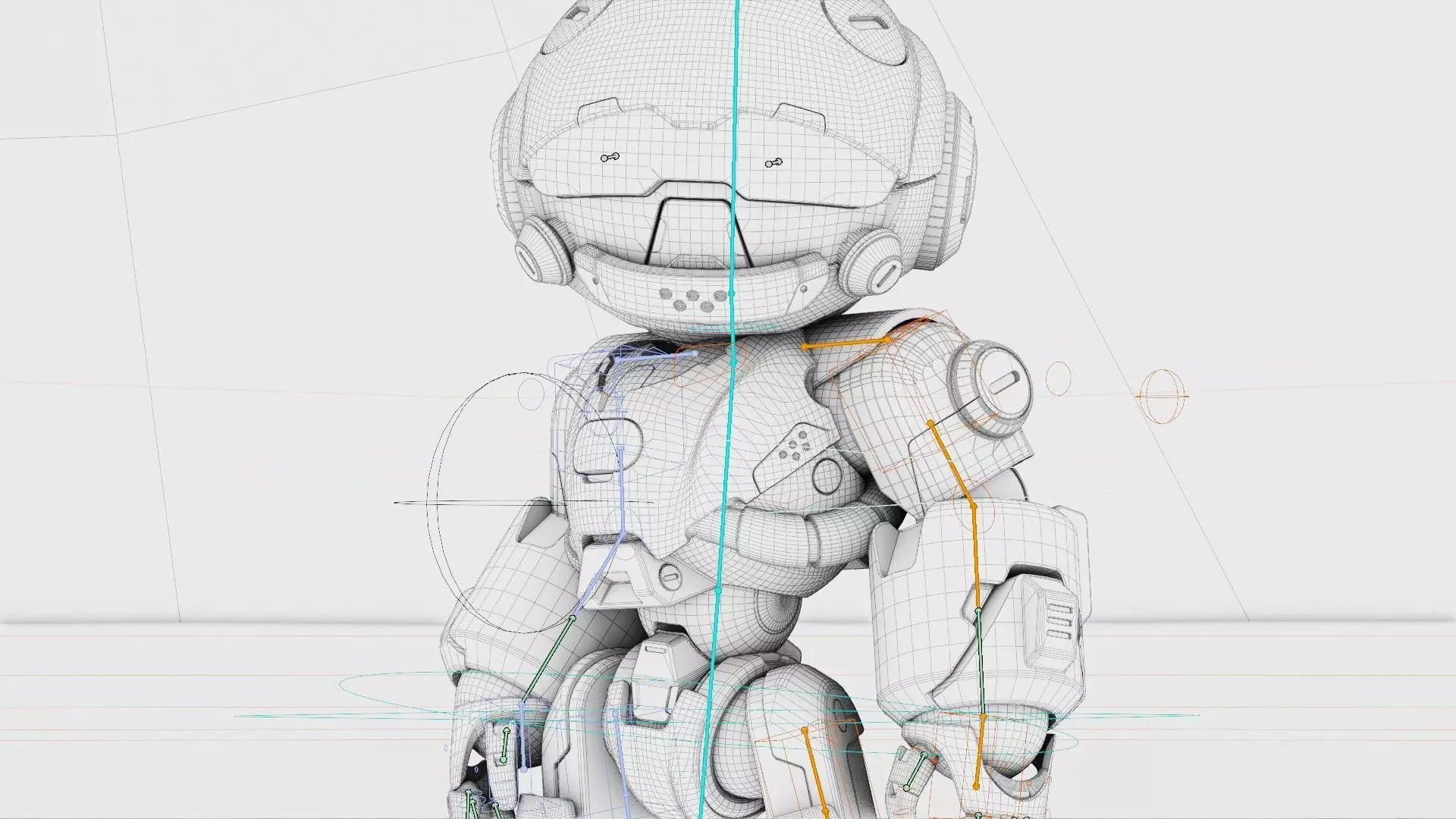 ROBO ZERO-A  Rigged for Unreal Engine - Unity - MIXAMO 3D model_41