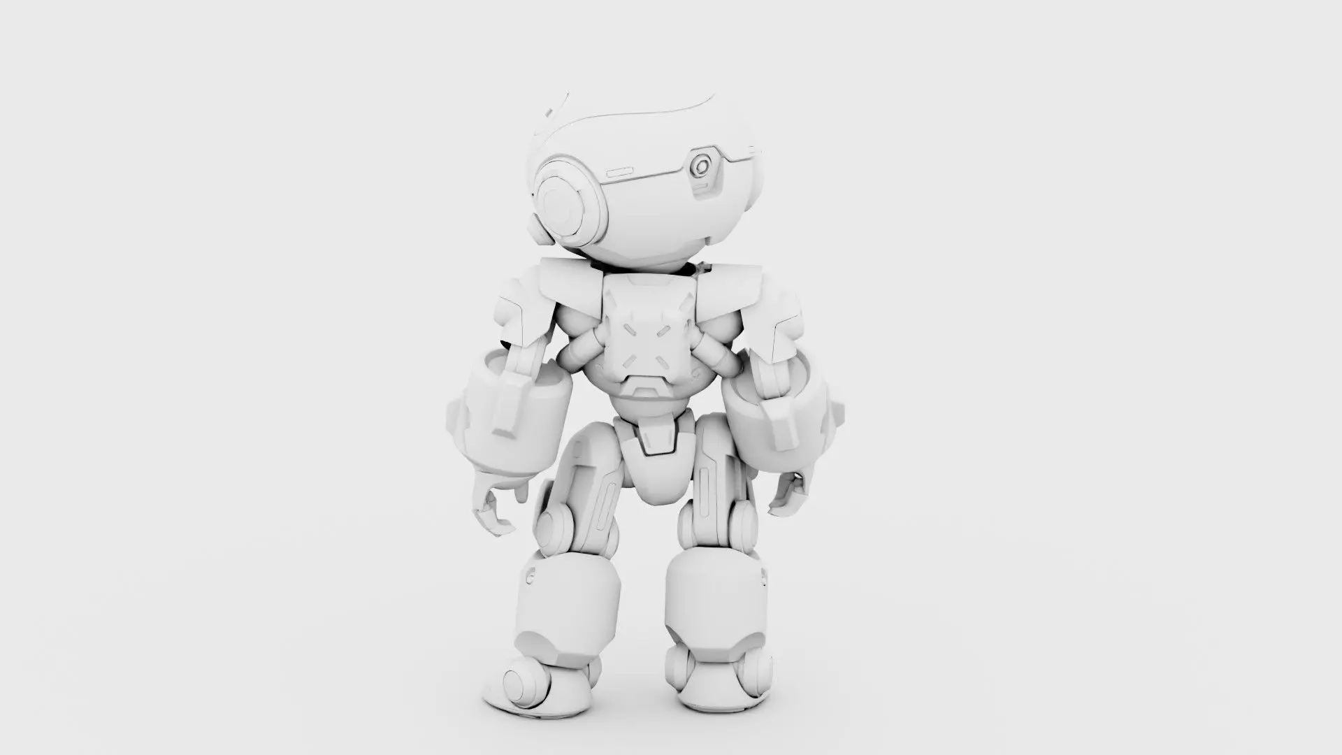 ROBO ZERO-A  Rigged for Unreal Engine - Unity - MIXAMO 3D model_33