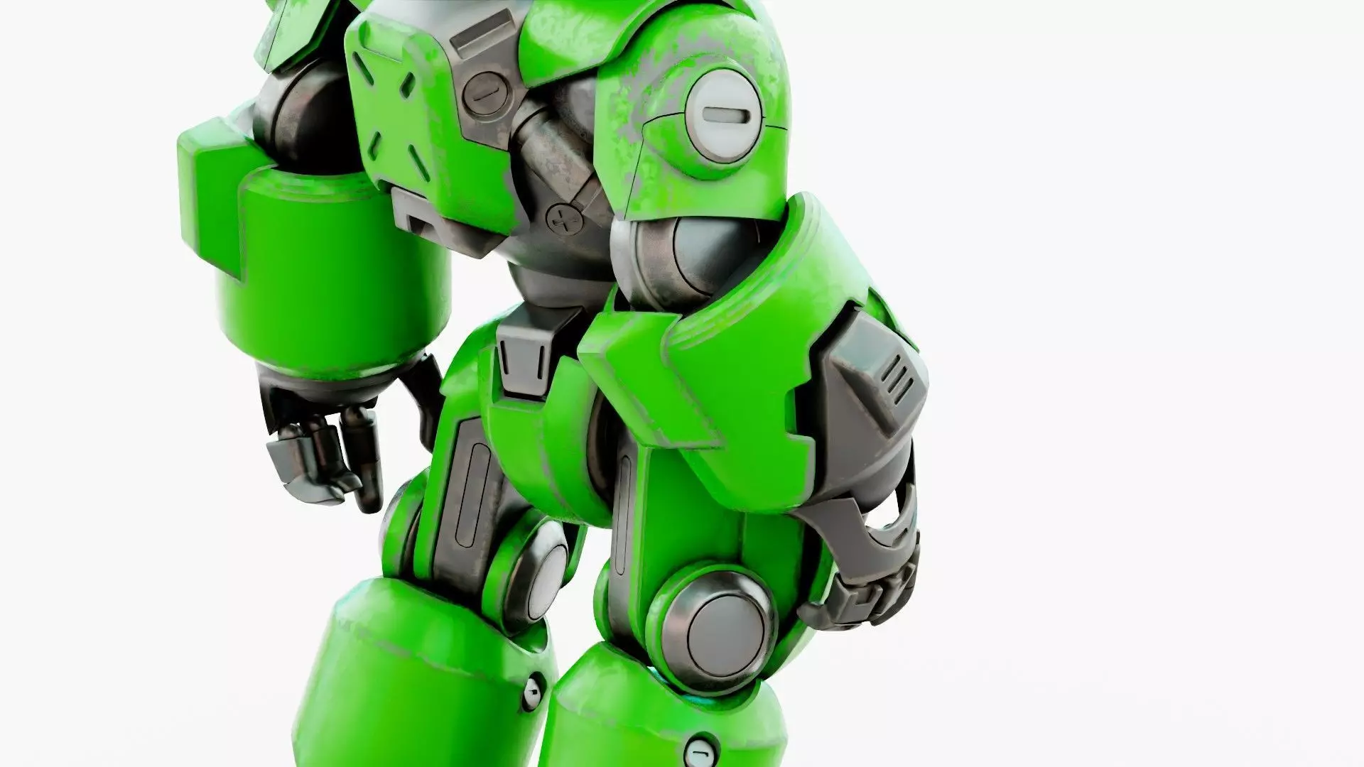 ROBO ZERO-A  Rigged for Unreal Engine - Unity - MIXAMO 3D model_25