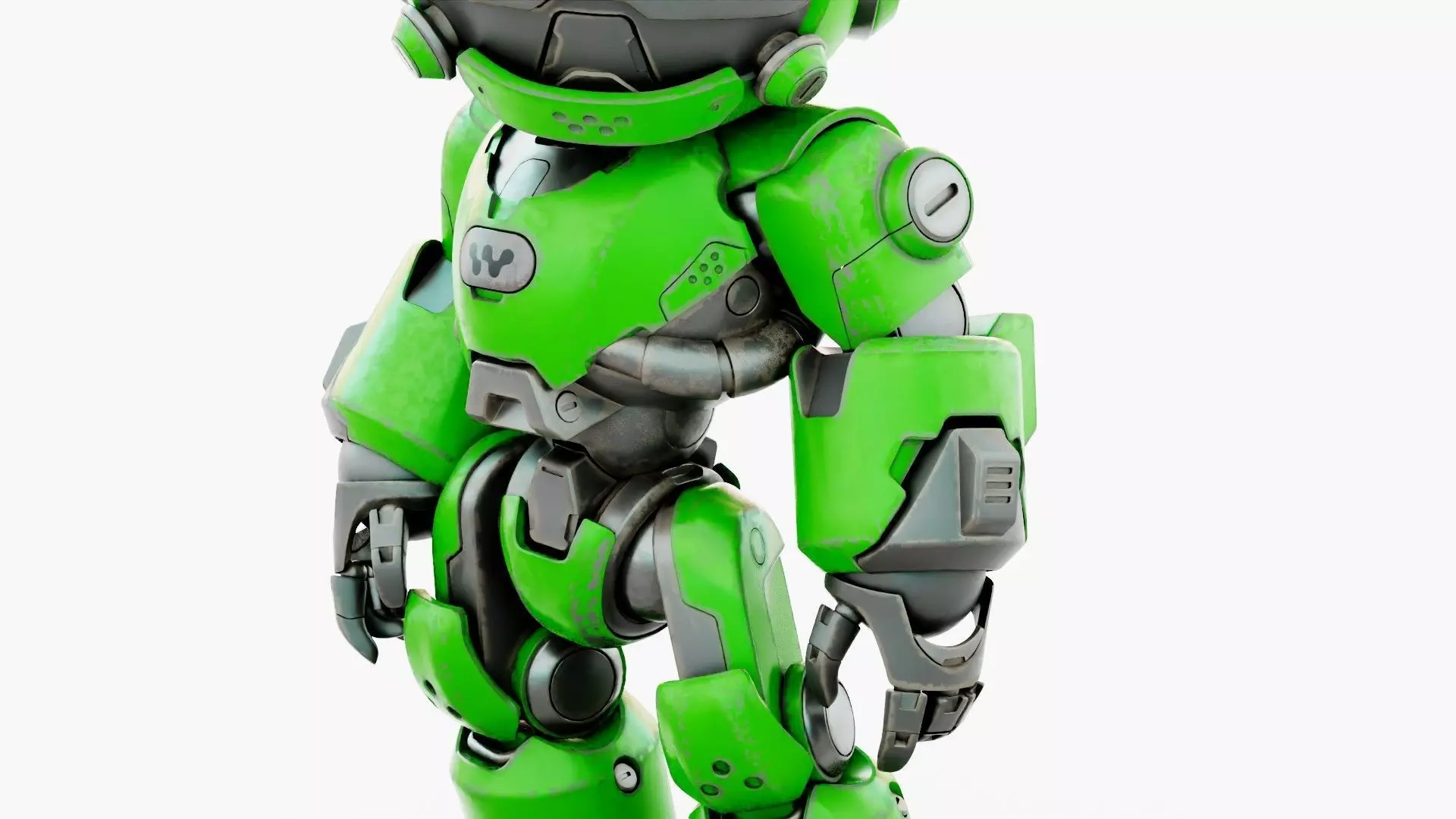 ROBO ZERO-A  Rigged for Unreal Engine - Unity - MIXAMO 3D model_27