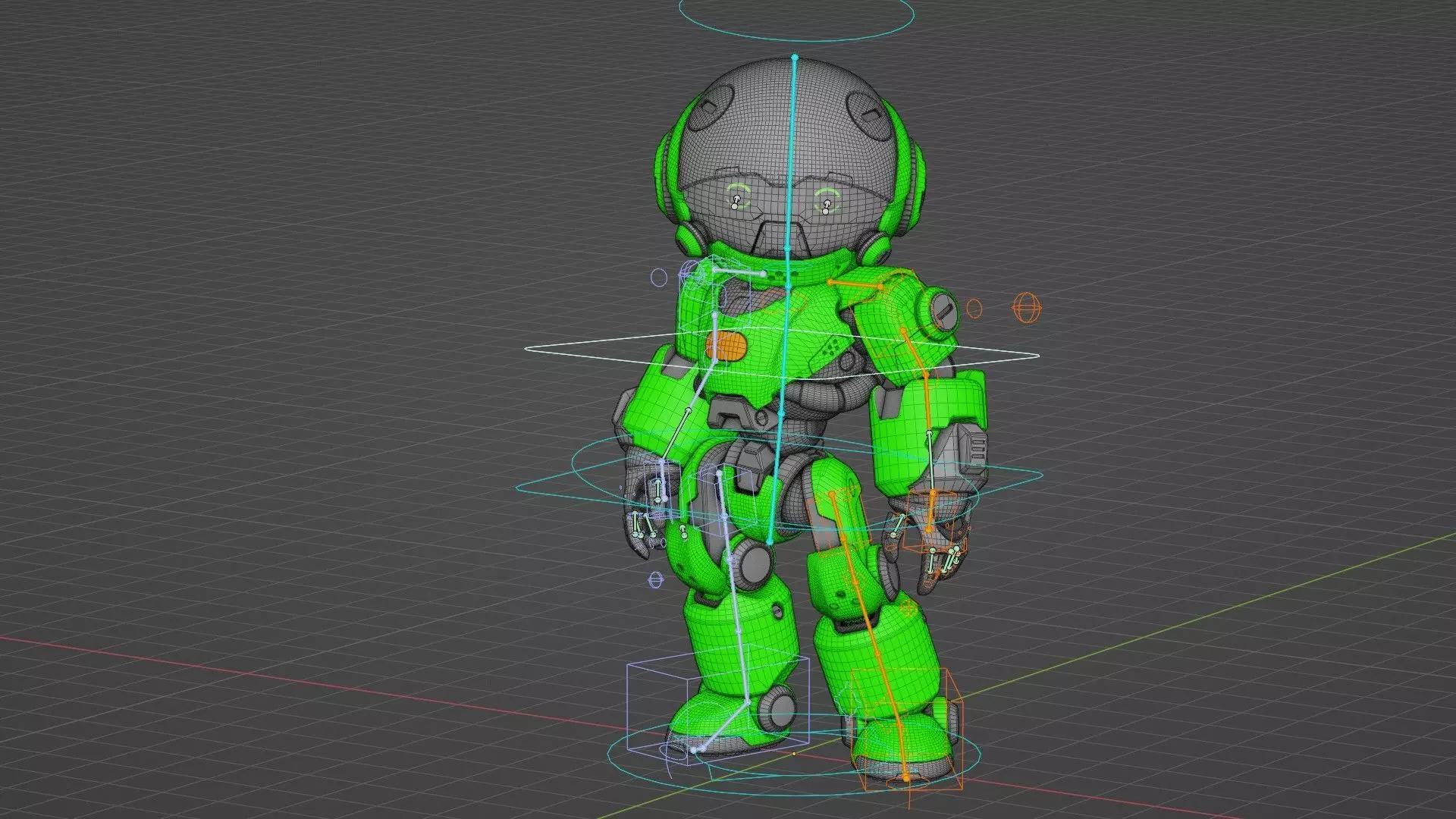 ROBO ZERO-A  Rigged for Unreal Engine - Unity - MIXAMO 3D model_36