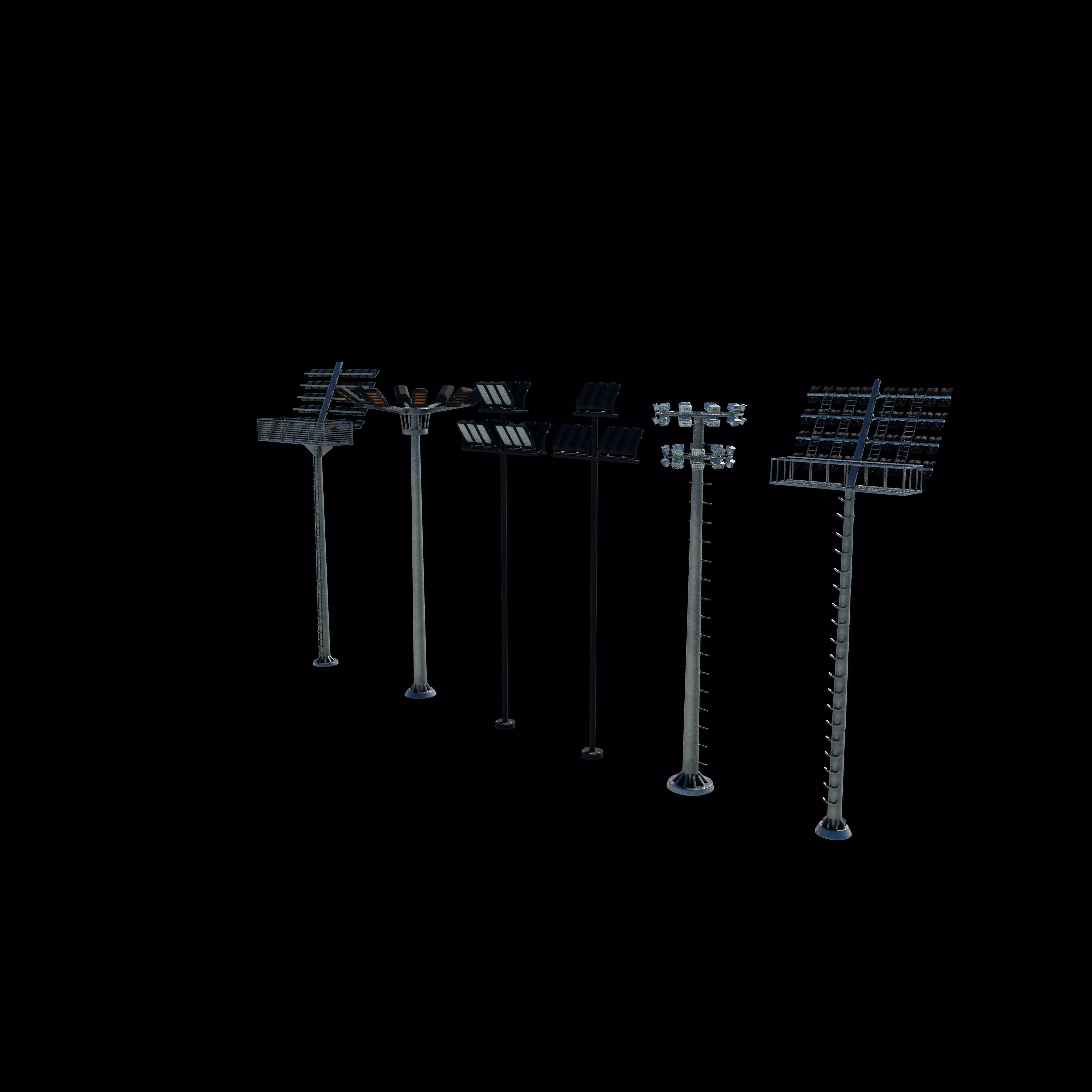 high mast light 3D model_5