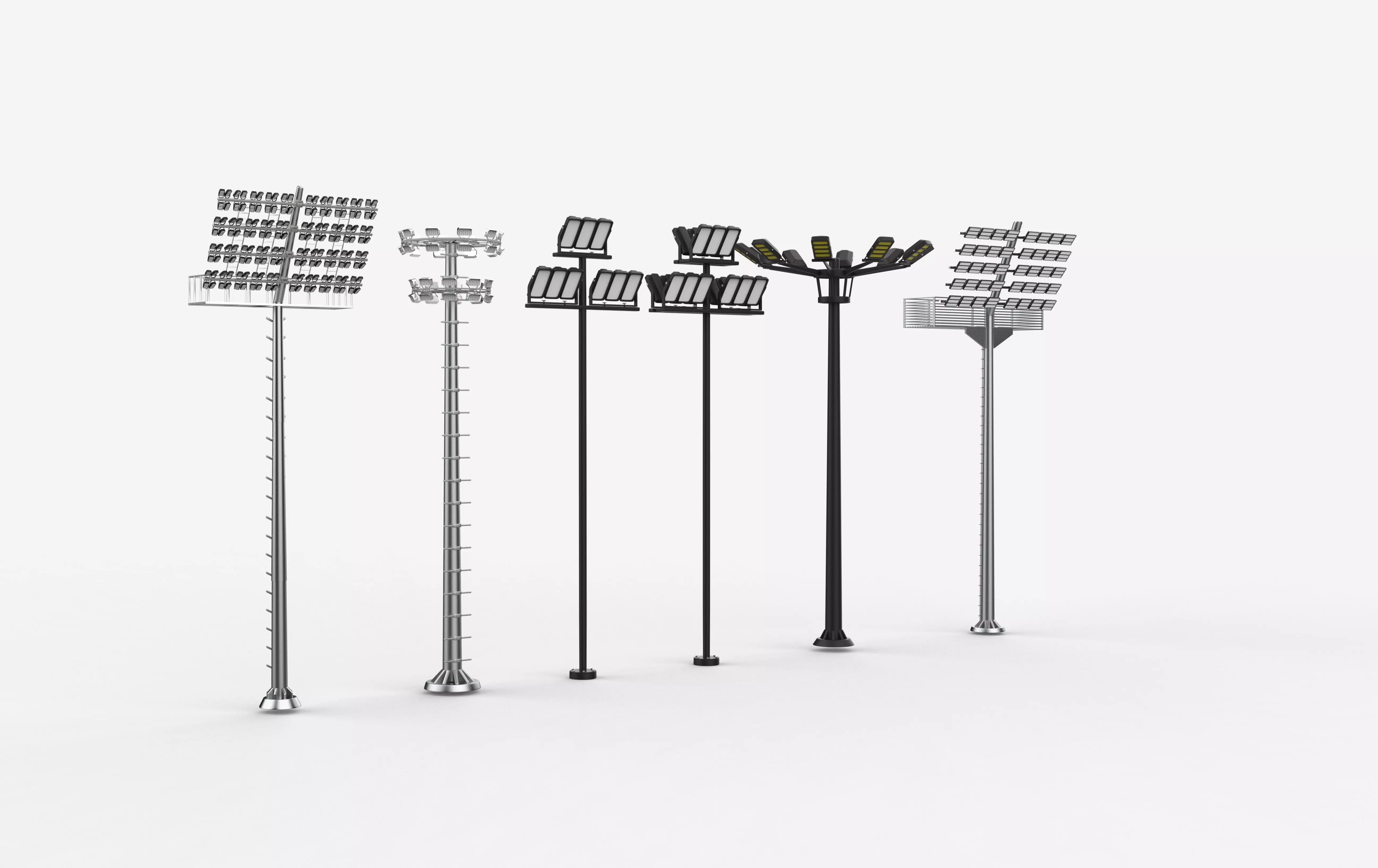 high mast light 3D model_0