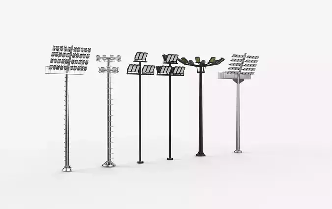 high mast light 3D model