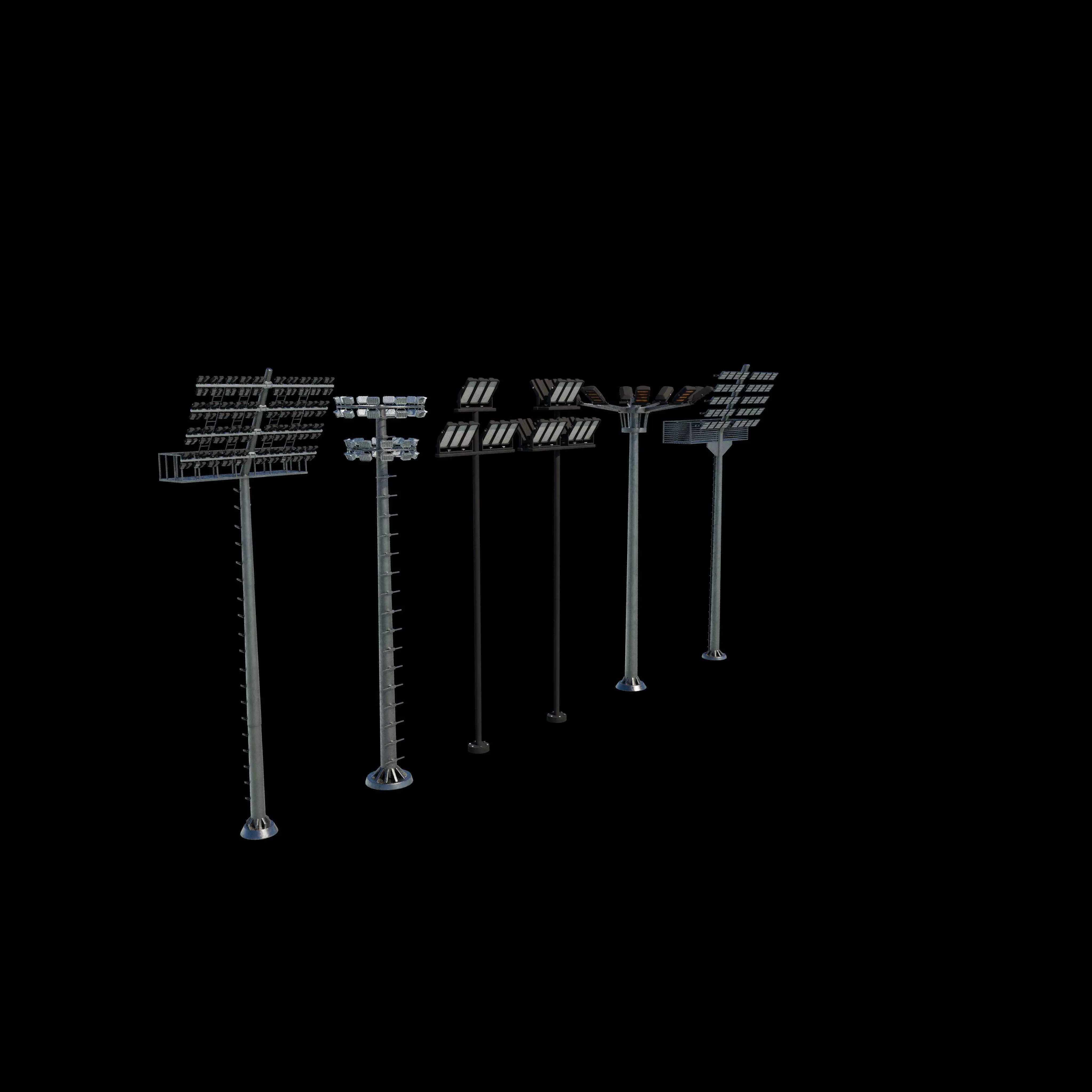 high mast light 3D model_6