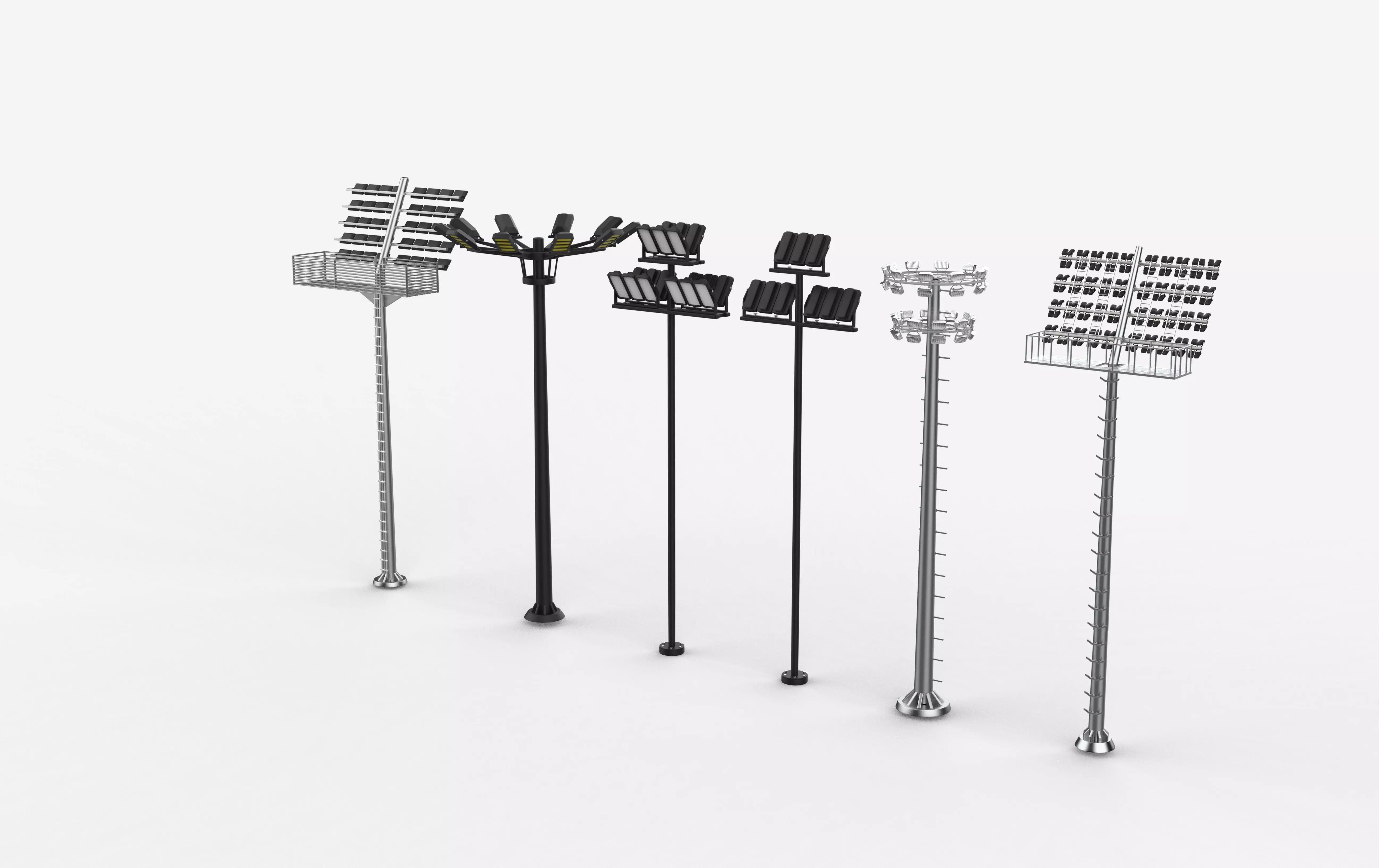 high mast light 3D model_8