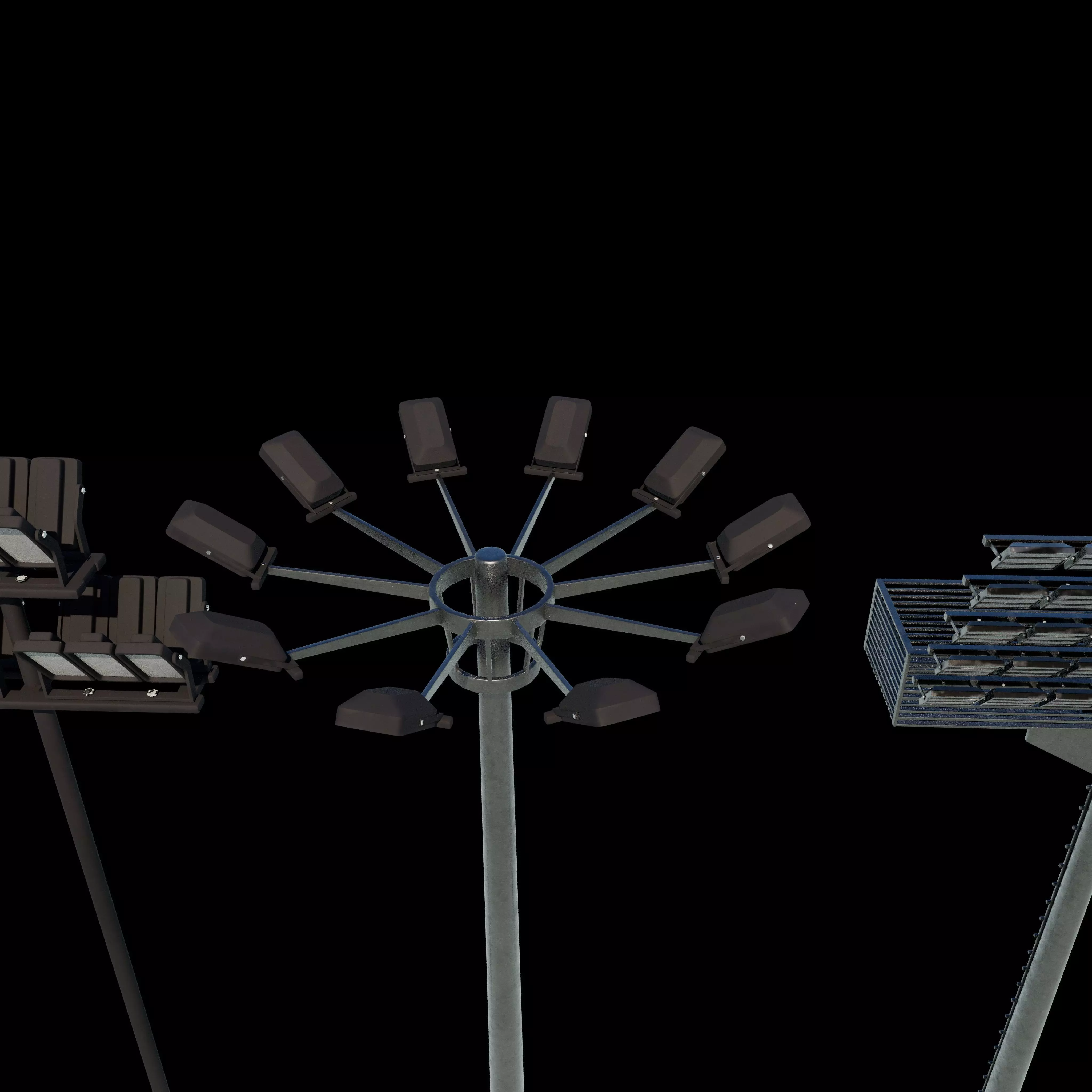 high mast light 3D model_12