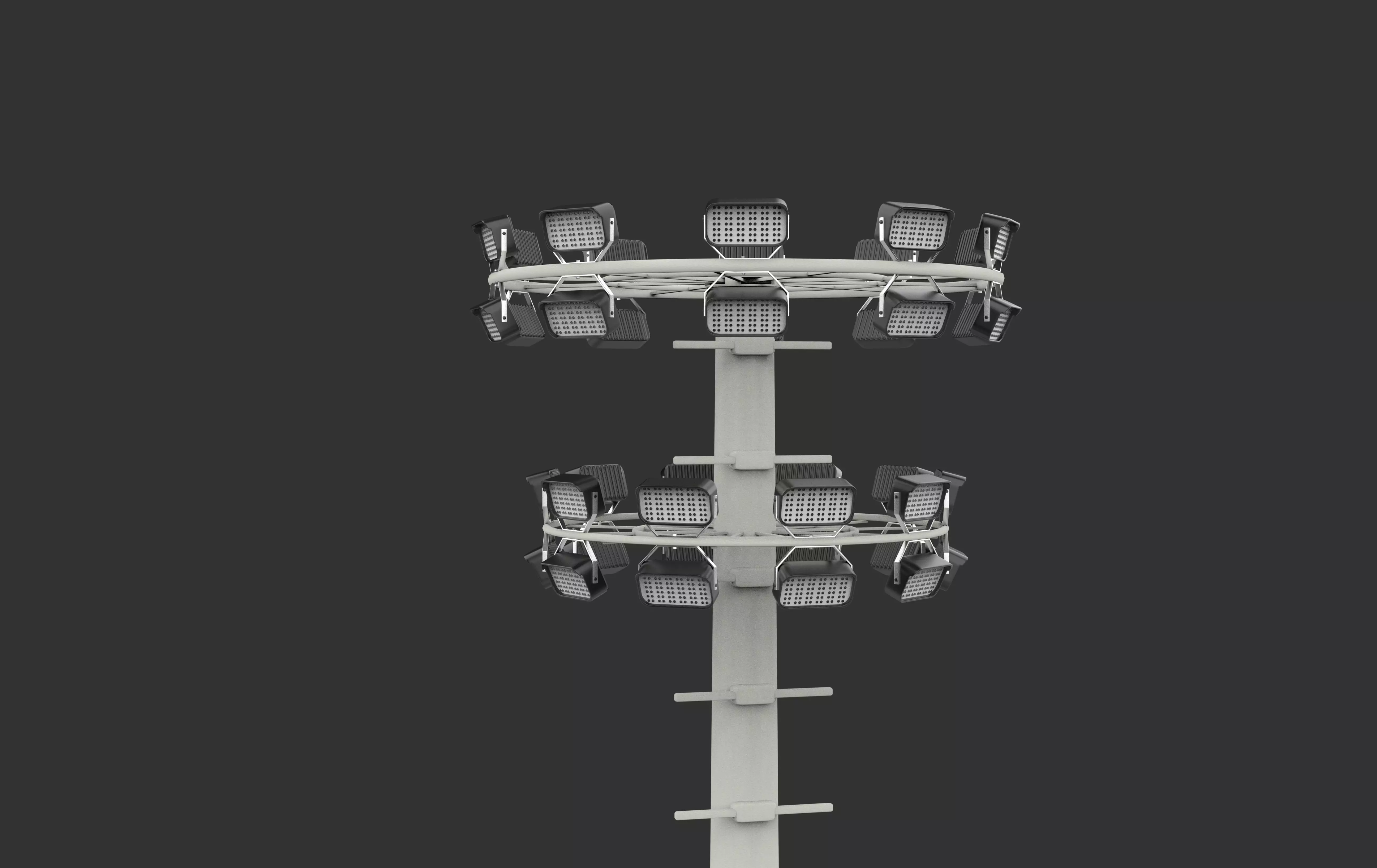 high mast light 3D model_15