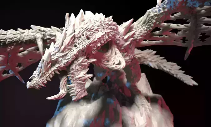 Undead Wyvern 3D print model