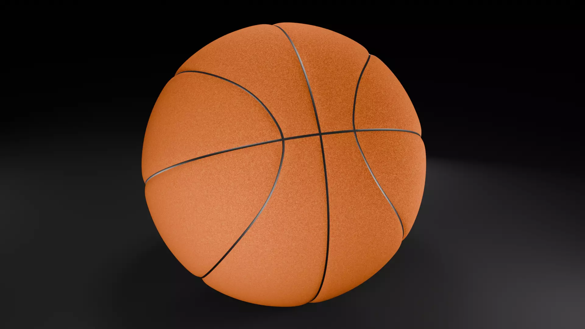 Low Poly Basketball Free low-poly 3D model_0
