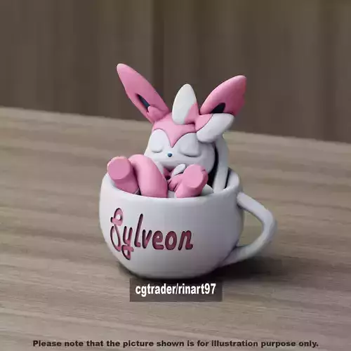 Sylveon chill cup 3D print model Sylveon chill cup 3D print model