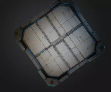 Floor Panel  Low-poly 3D model_4