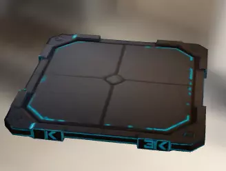 Floor Panel  Low-poly 3D model_0