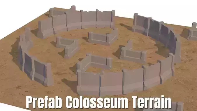 Prefab Colosseum Modular Terrain STL Set