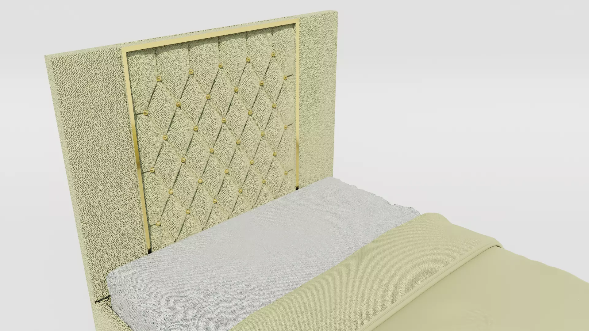 Ayla Mashriha Bed Low-poly 3D model_7