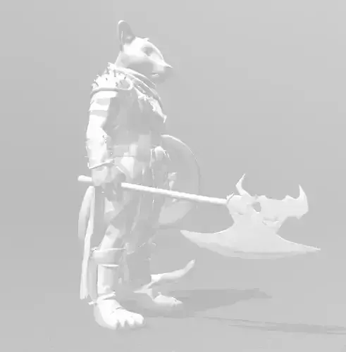 LeopardWarrior White figure