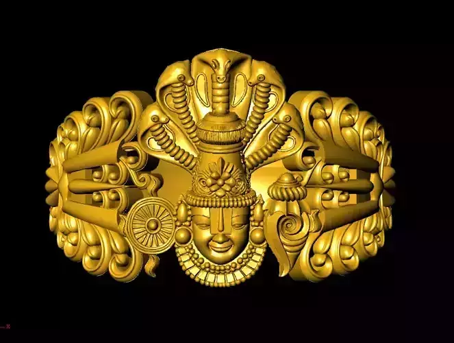 Lord Vishnu Inspired Divine Ornament