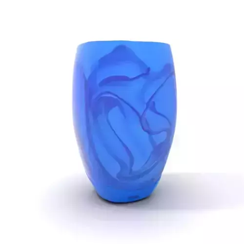Cerulean Glass Vase model pack Low-poly 3D model