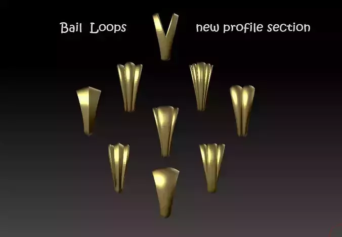 Bail Loops jewelry accessories 3D print model