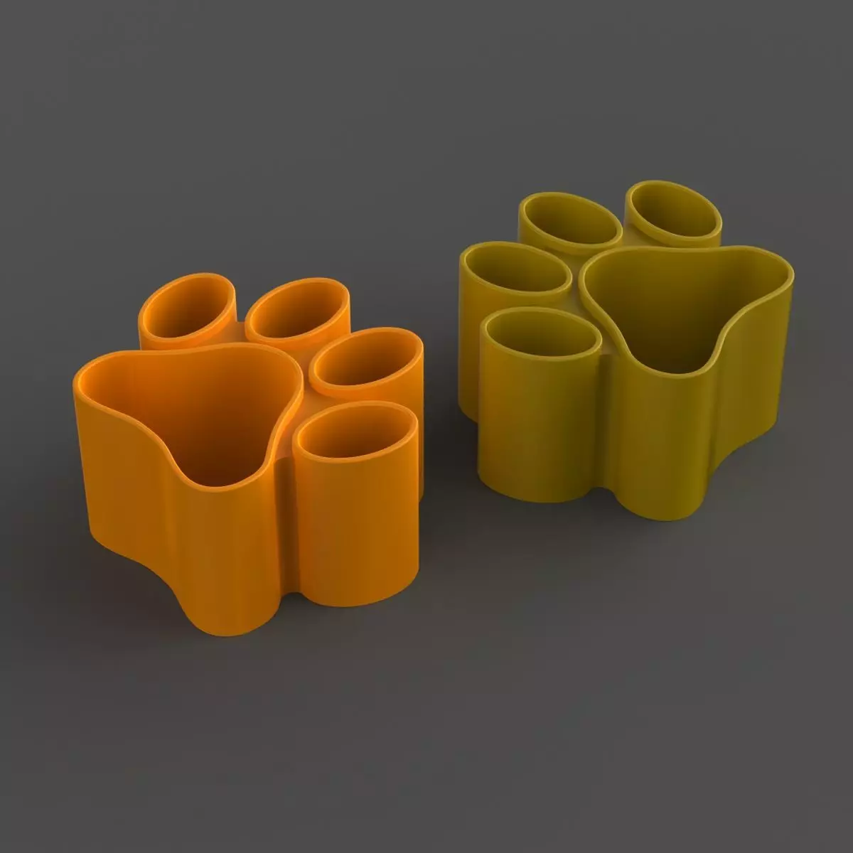 Cat-Paw Pen Holder 3D print model_9