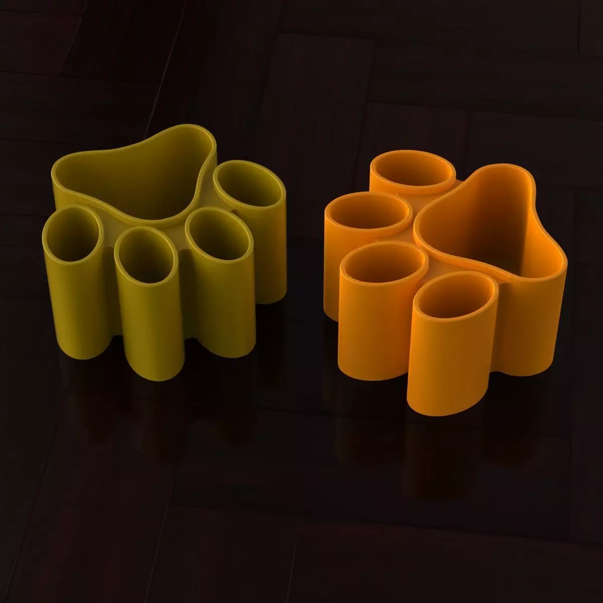 Cat-Paw Pen Holder 3D print model_10