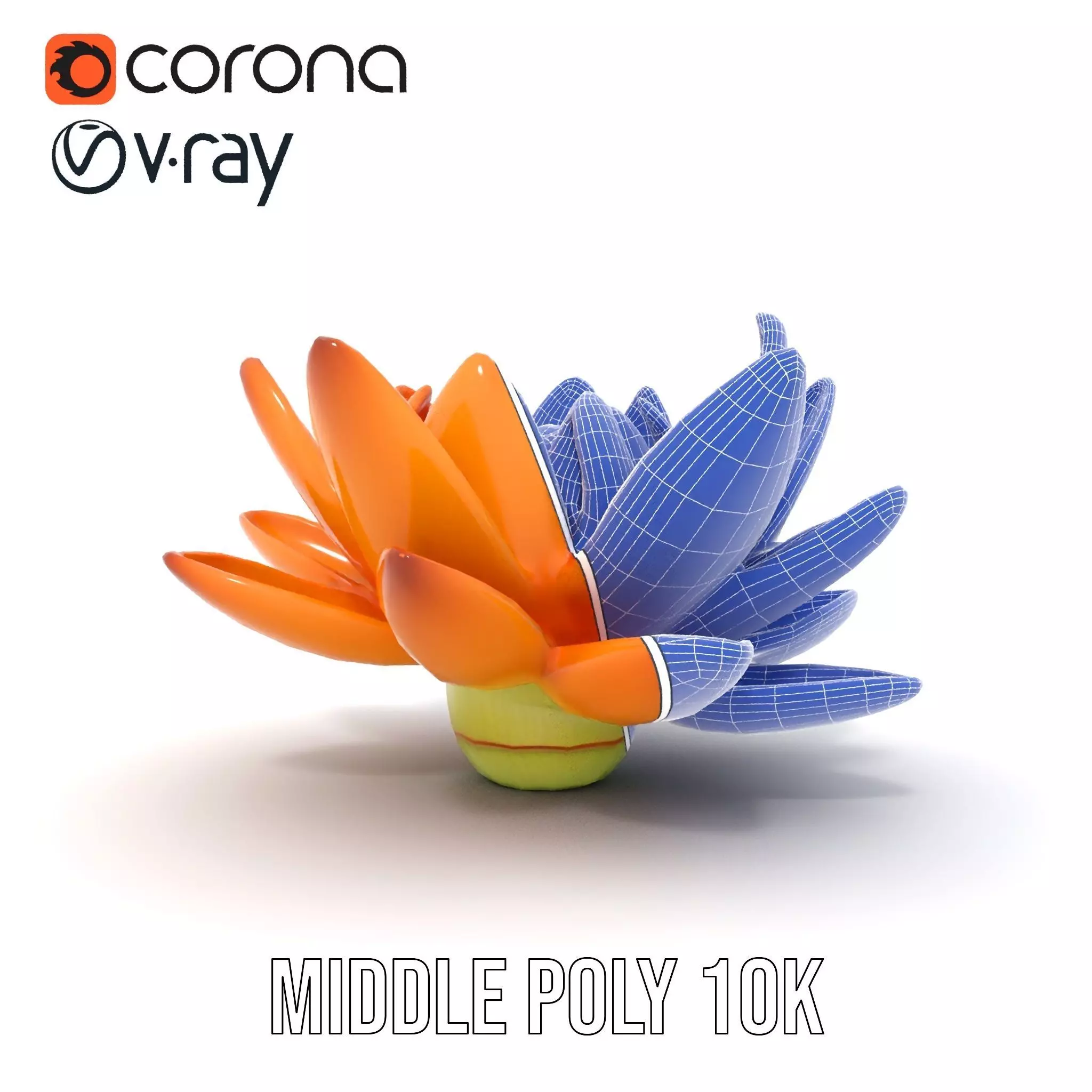 Vibrant Lotus Bloom model pack Low-poly 3D model_25