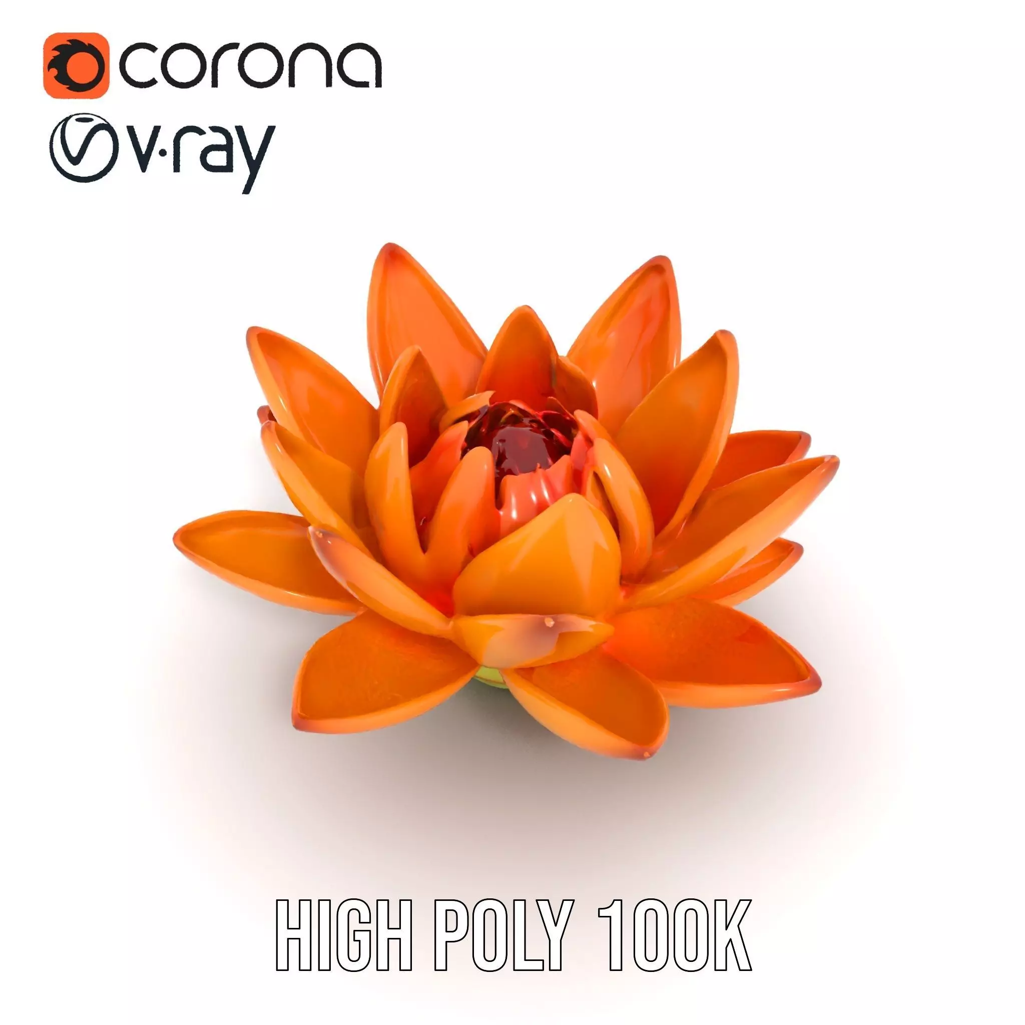 Vibrant Lotus Bloom model pack Low-poly 3D model_18