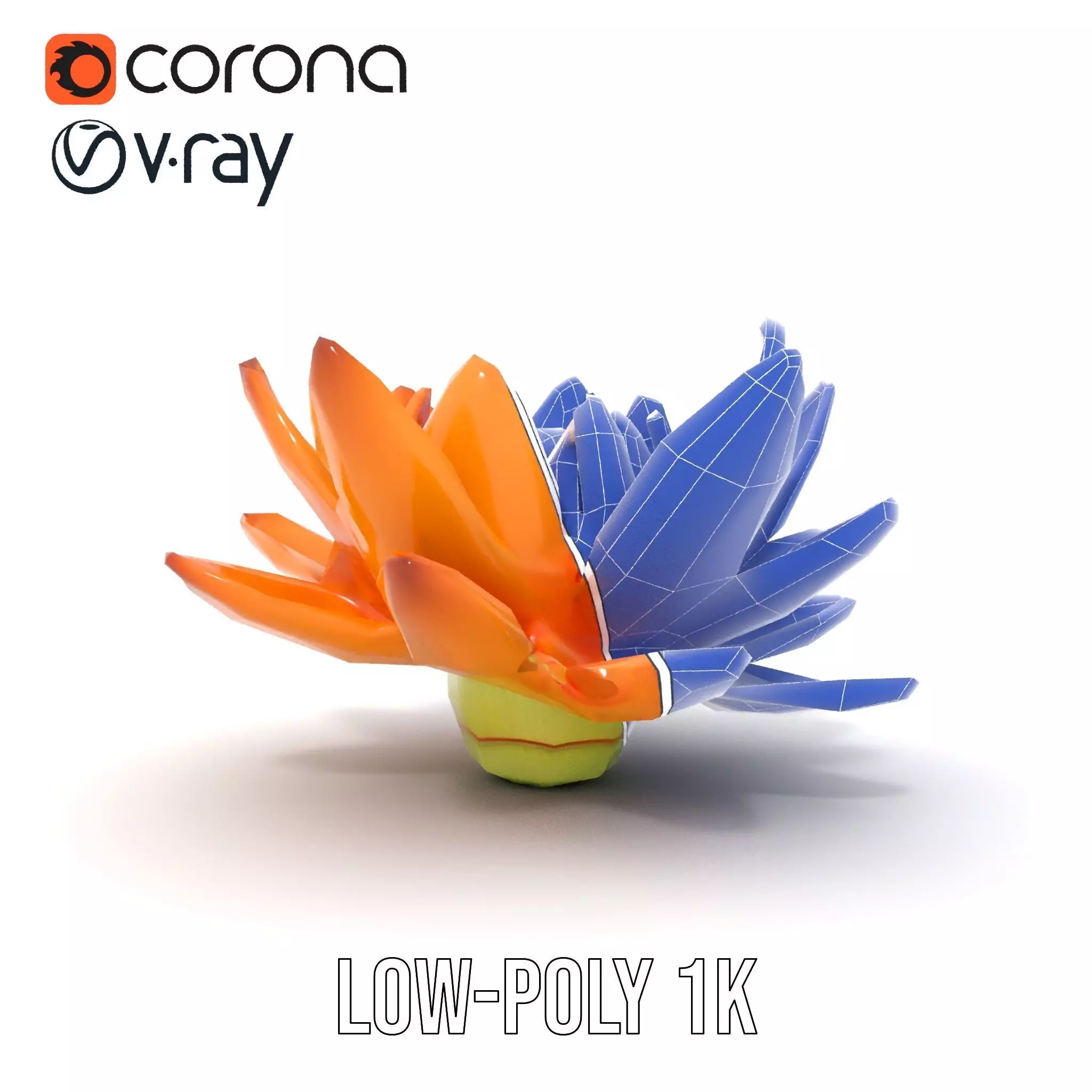 Vibrant Lotus Bloom model pack Low-poly 3D model_17