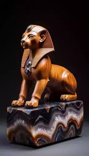 Pharaohs Guardian Egyptian Sphinx Sculpture