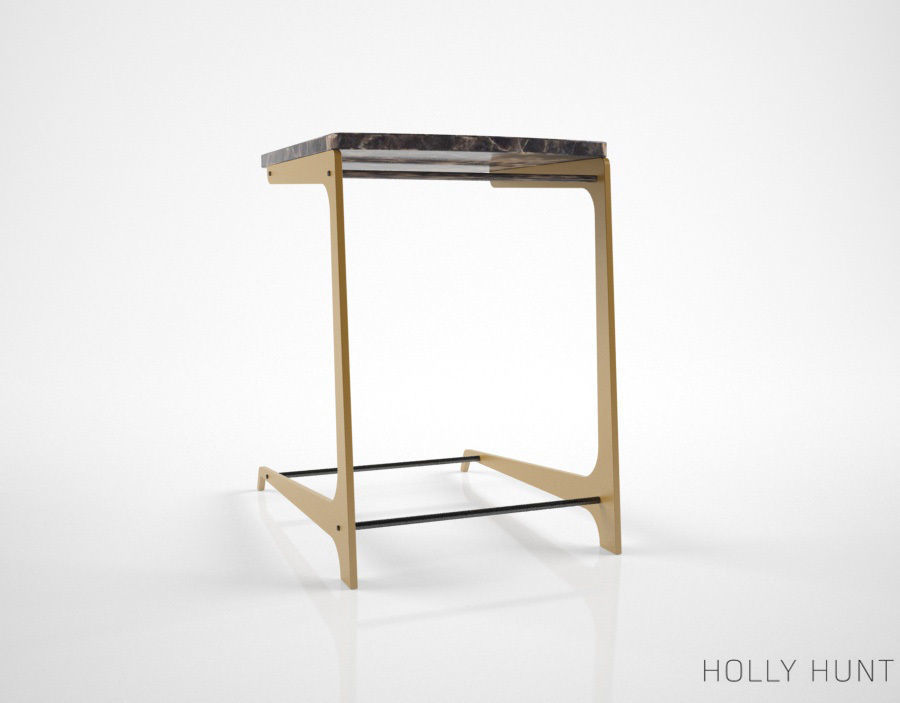 Holly Hunt Bittern drink table  3D model_3