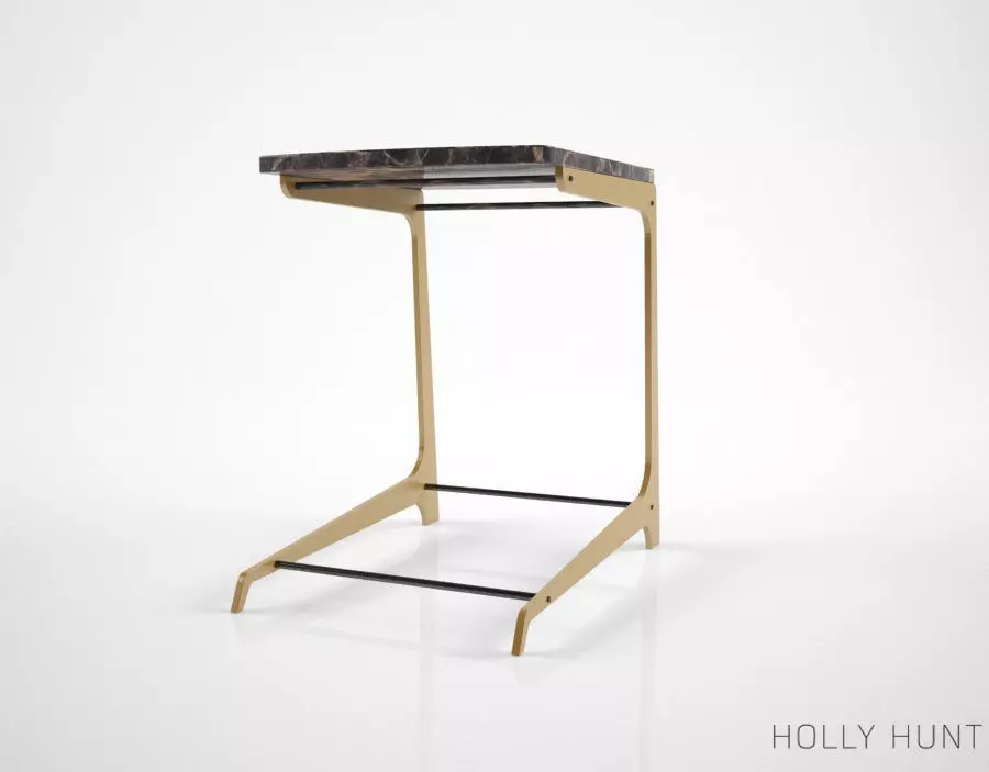 Holly Hunt Bittern drink table  3D model_0
