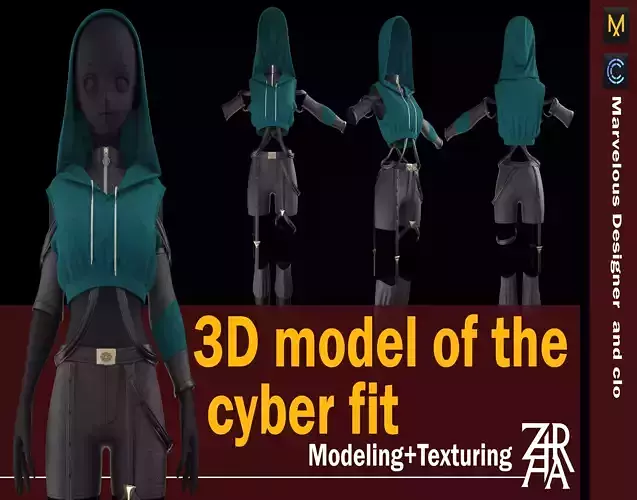 cyber fit model 3D model