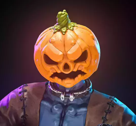 Stylized Pumpkin Boss - UE4 UE5 Unity