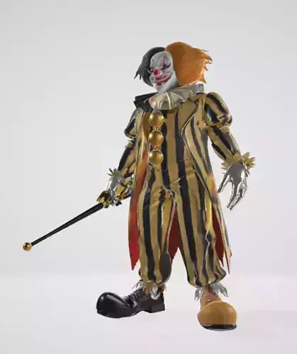 YellowBlack Evil Clown