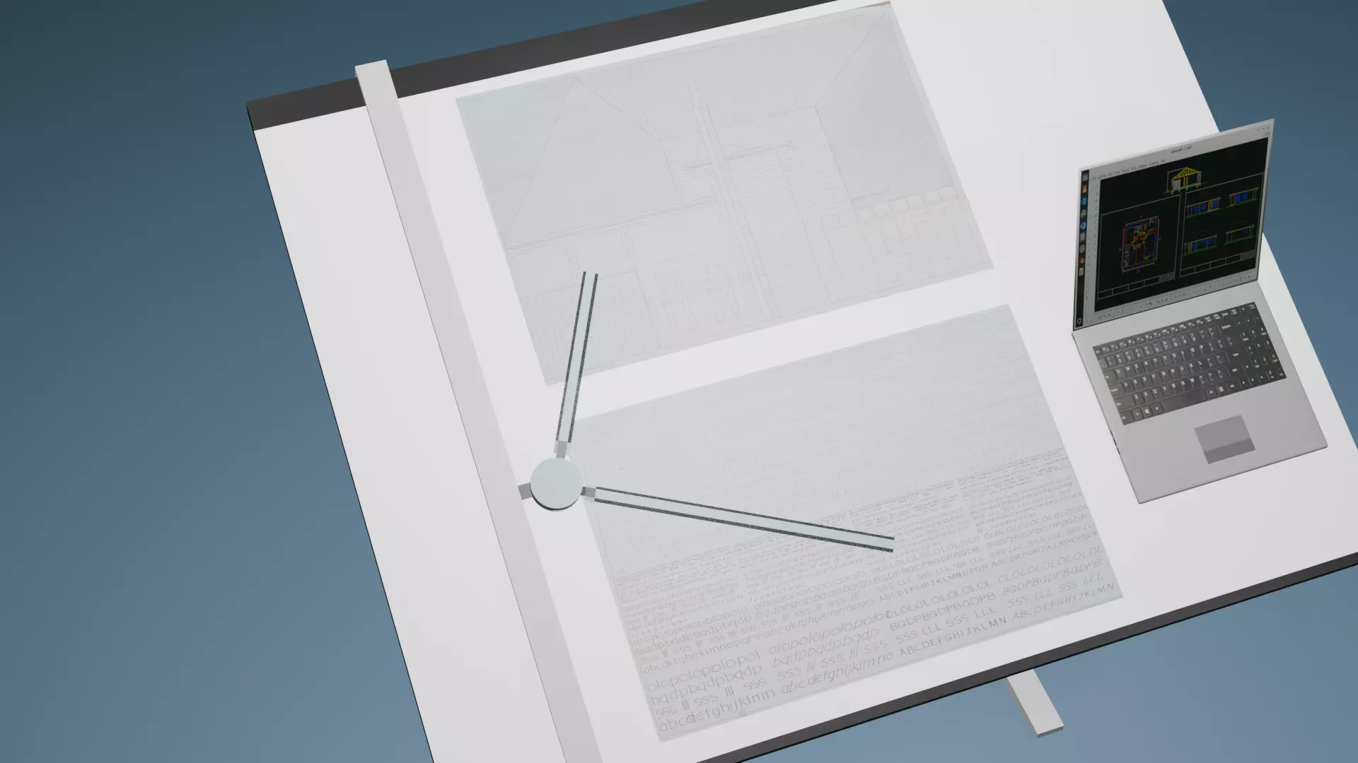 arch-drawing-board Free 3D model_5