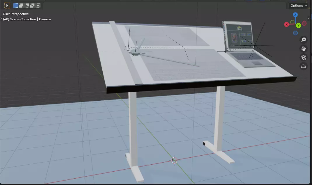arch-drawing-board Free 3D model_2