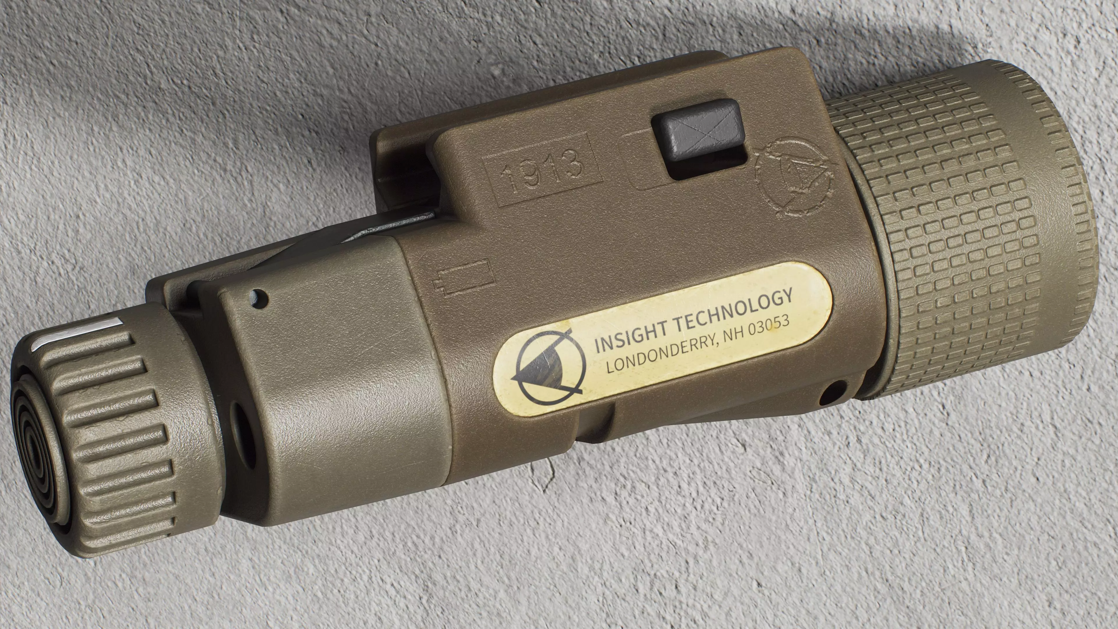 Insight - M3X Flashlight - Replica Low-poly 3D model_14