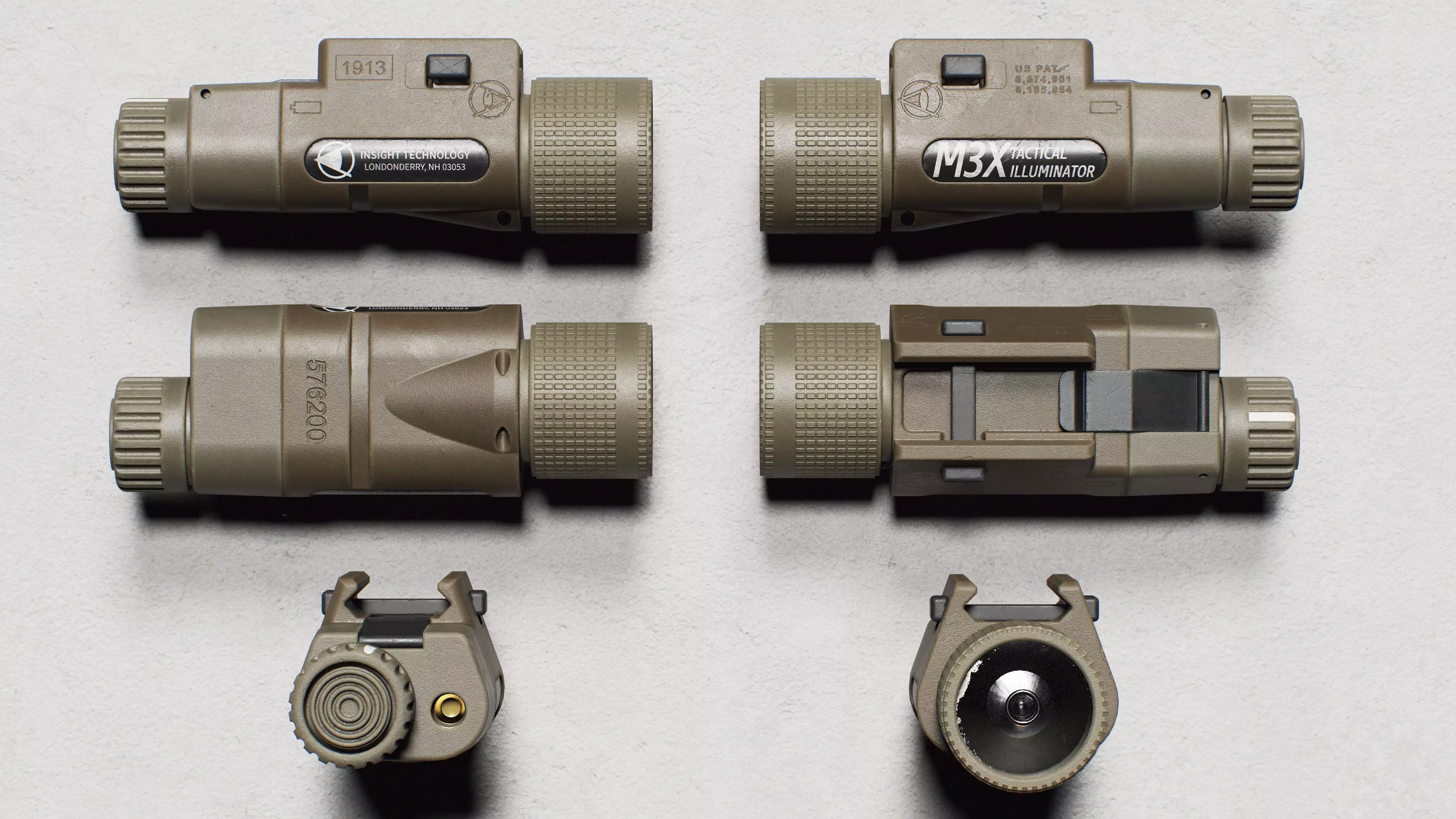 Insight - M3X Flashlight - Replica Low-poly 3D model_3