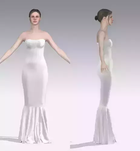 Victorian corset dress hourglass look