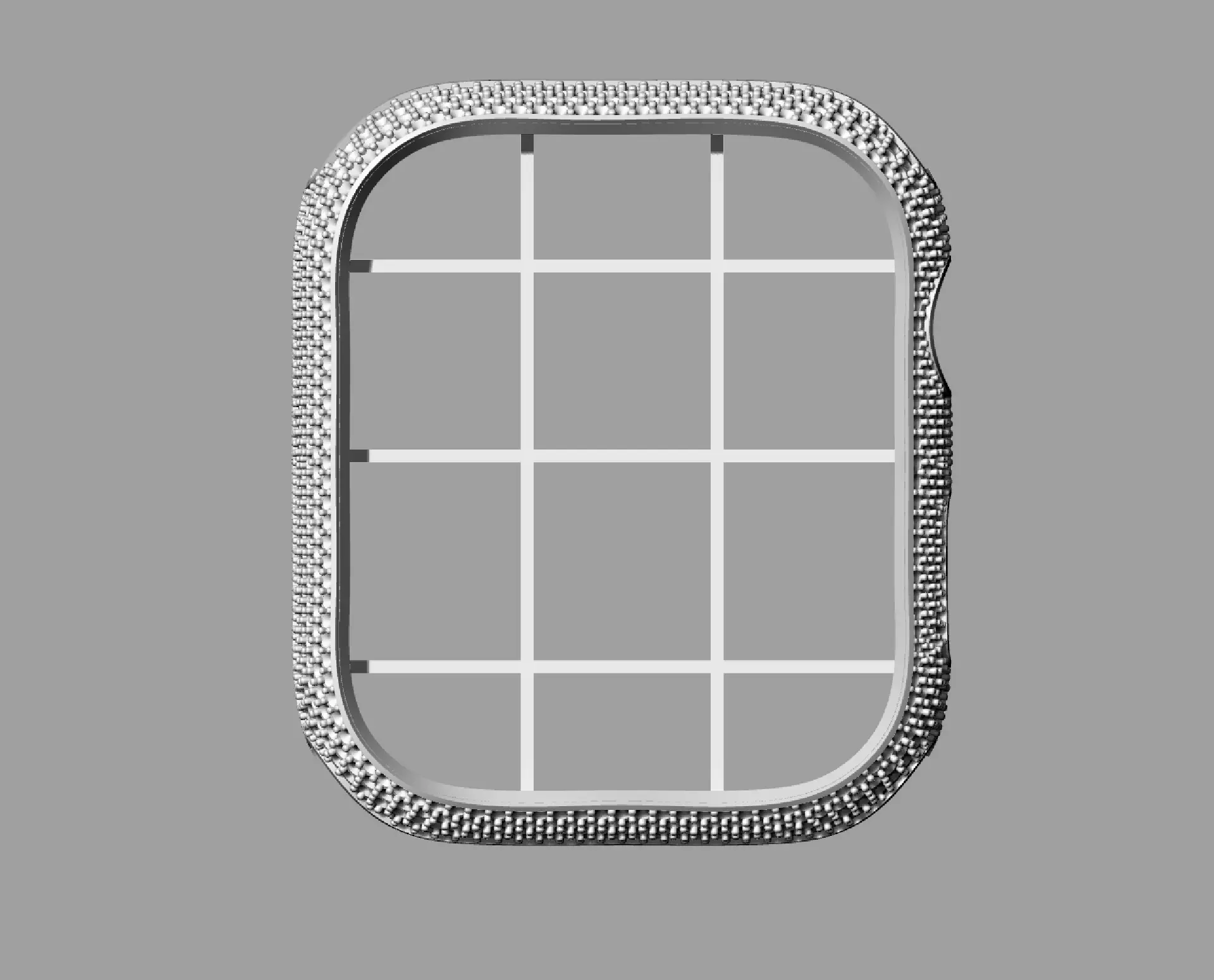 Apple Watch Series 7 Case Diamond Cover  45mm  3D print model  3D print model_11