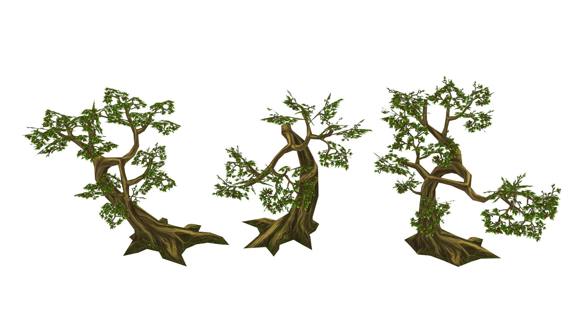 Fantasy Village Environment Low-poly 3D model_8