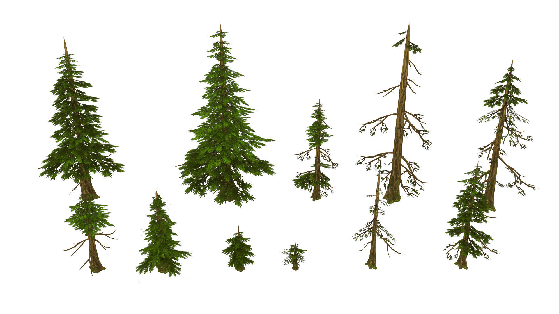 Fantasy Village Environment Low-poly 3D model_9